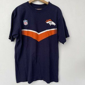Denver Broncos Reebok NFL Large Sideline Blue T Shirt